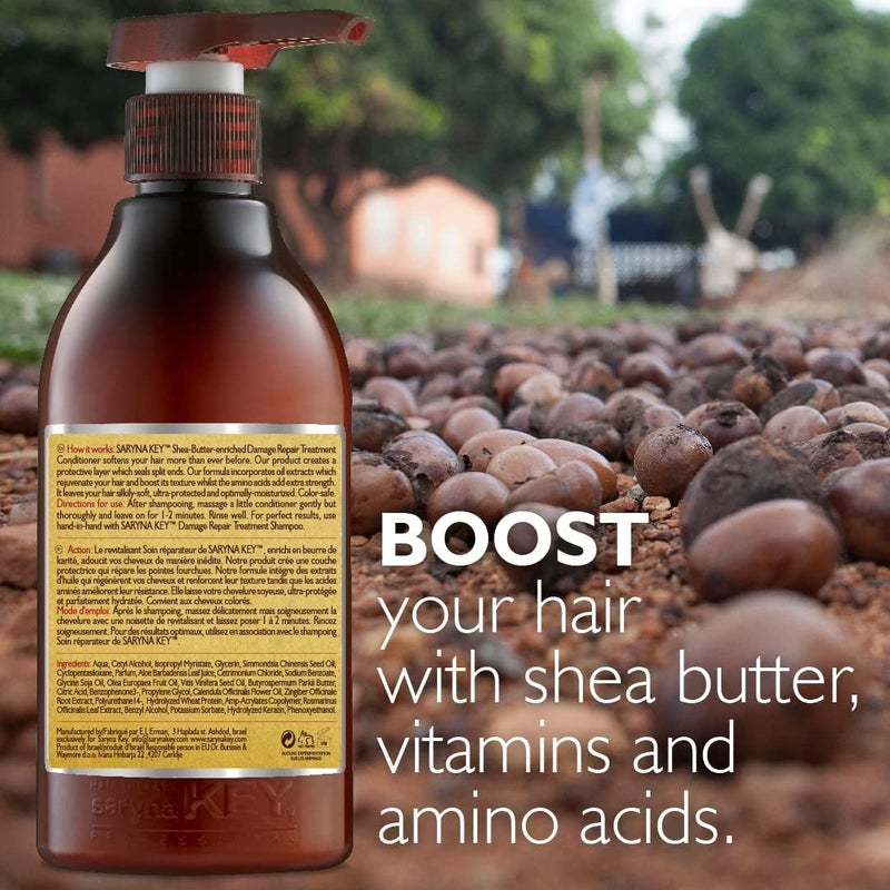 Saryna Key Conditioner with Pure African Shea Butter - 500ml for Dry and Damaged Hair - Image 2