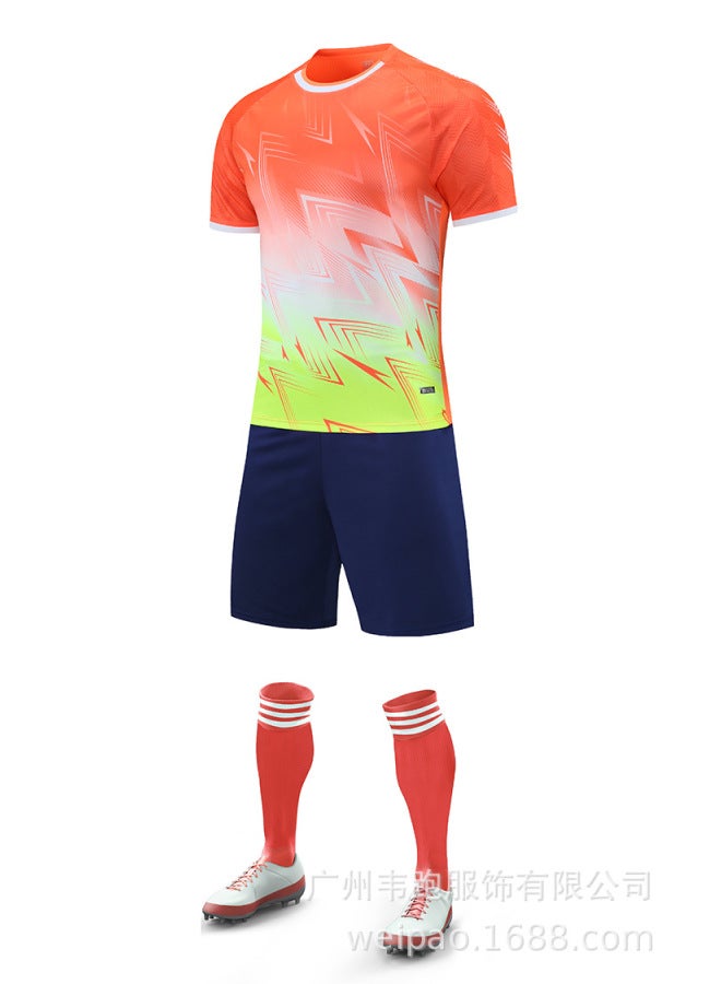 Fluorescent Orange Football Jersey - Image 1