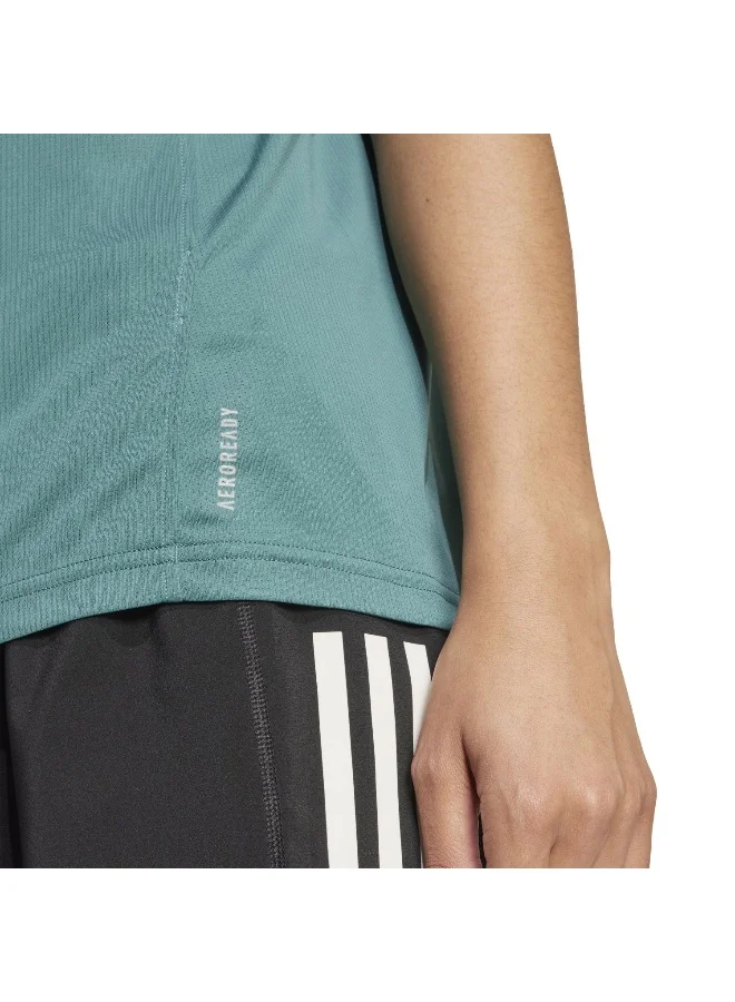 Adidas Adidas Run It Tee W Green Running T-Shirts For Women