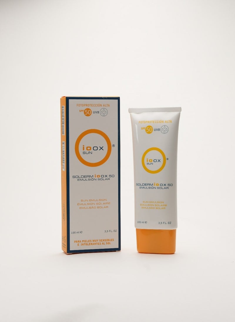 أيووكس IOOX Sun Solderm SPF 50 -  واقي شمس عالي الحماية (100 مل) - صناعة اسبانية - Image 4