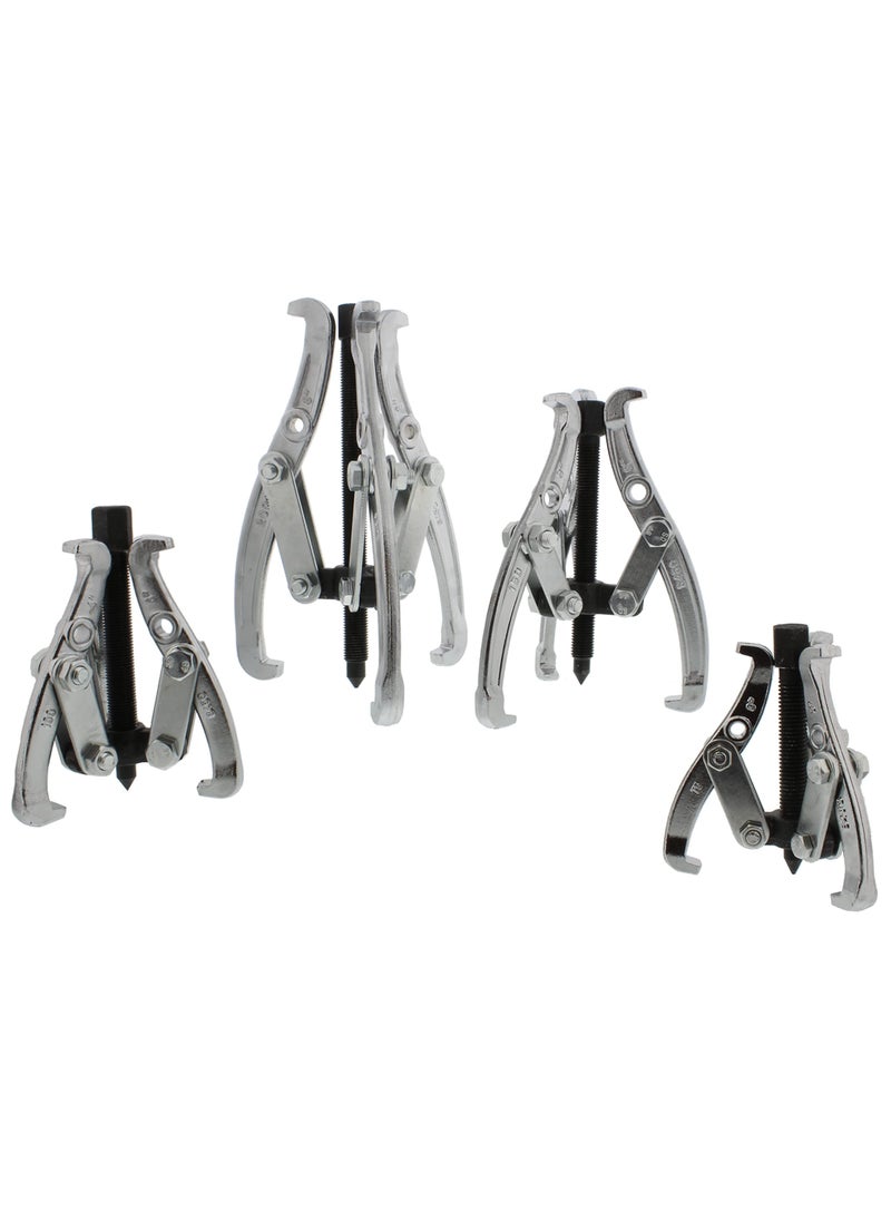 ABN ABN 3-Jaw Gear Puller 4-Piece Set – 3in, 4in, 6in, 8in – Removal Tool Kit for Slide Gears, Pulley, and Flywheel  - Image 1