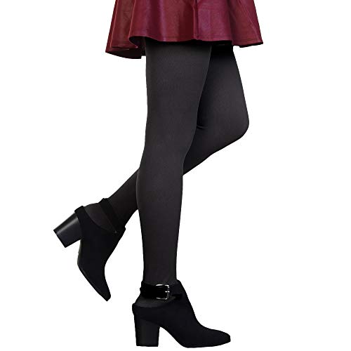 Angelina Women's Brushed Fleece Interior Thermal Fashion Tights (1-Pack), 009_BLK_OS - Image 2