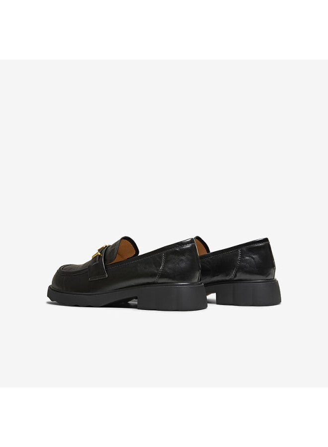 Tata Women's Shoes Spring New Loafers Fashion Casual Versatile Black Size 37 - Image 5