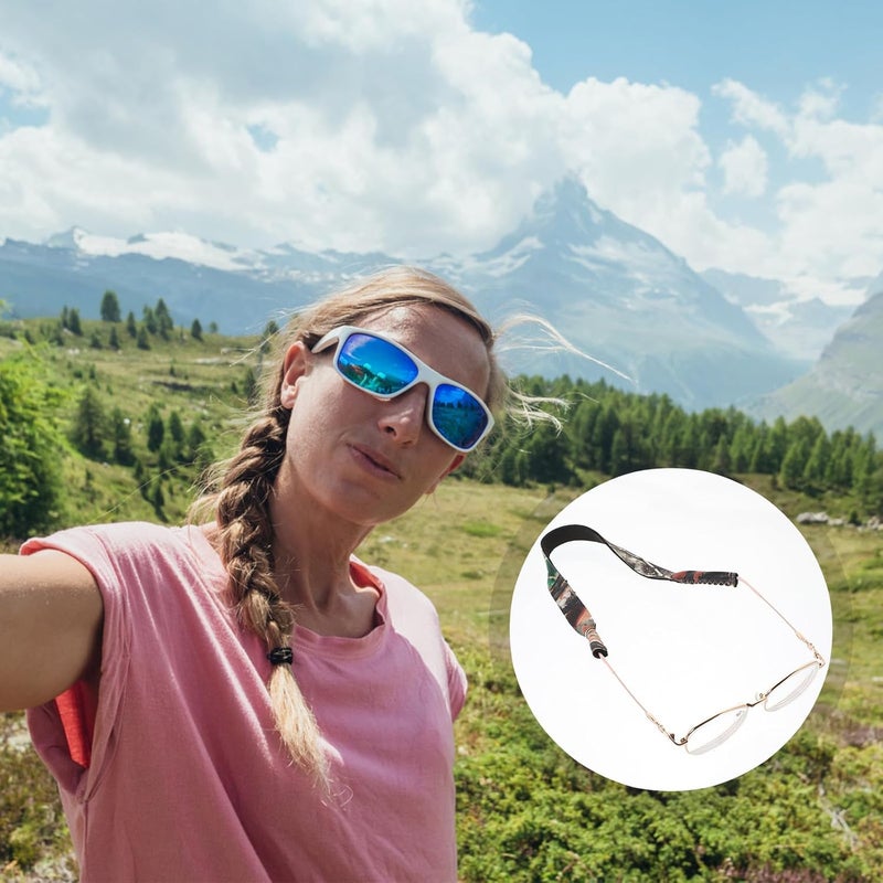 6pcs Floating Anti-slip Glasses Straps for Men Boys, Sport Eyeglass Retainers with Jungle Camouflage, Sturdy Swimming and Outdoor Activity Eyewear Holders - Image 3