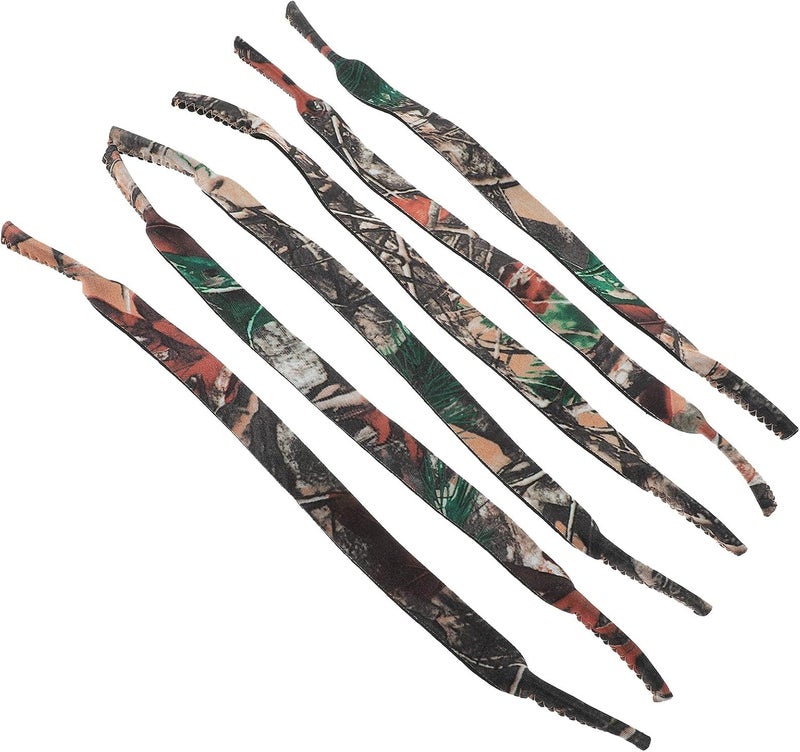 6pcs Floating Anti-slip Glasses Straps for Men Boys, Sport Eyeglass Retainers with Jungle Camouflage, Sturdy Swimming and Outdoor Activity Eyewear Holders - Image 1