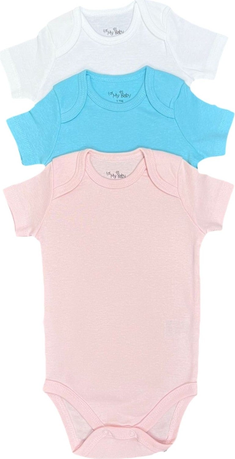 FOR MY BABY Short Sleeve 3 Piece Bodysuit - Image 1