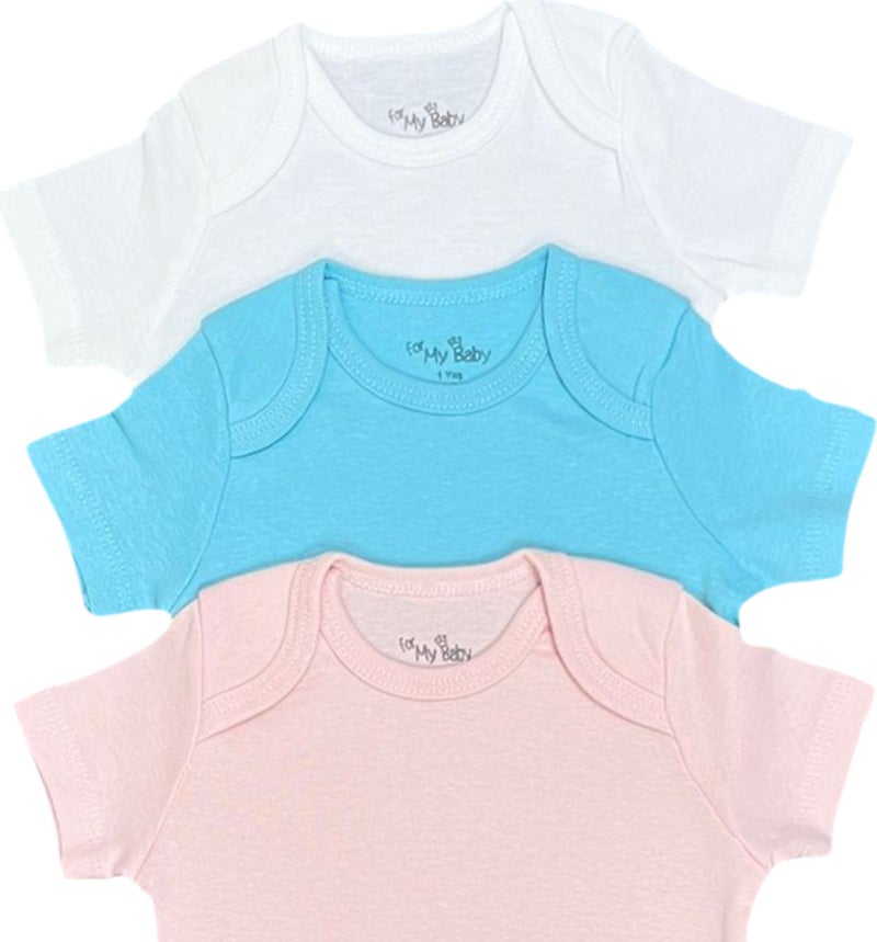 FOR MY BABY Short Sleeve 3 Piece Bodysuit - Image 2