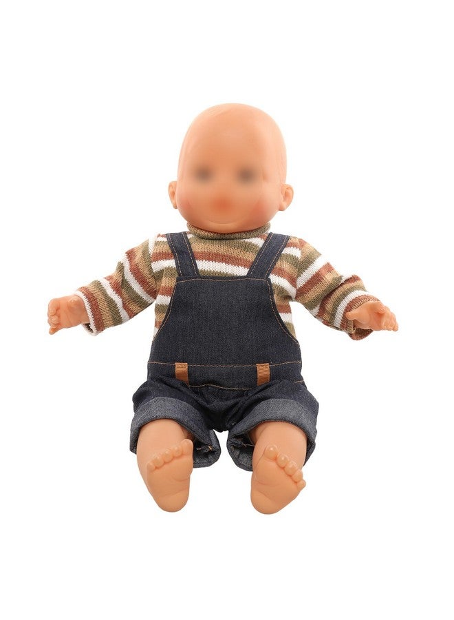 Miunana Miunana 13-16 Inch Baby Doll Dress with Bear Backpack Fit for 35-45 CM Baby Doll One-Piece Dress Baby Doll Bear Jumpsuit  - Image 5