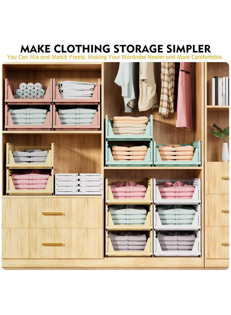 رات سو 5 سلة تخزين قابلة للتغليف سلة تخزين متعددة الوظائف وقابلة للطي منظّم للخزانة في غرفة الغسيل خزانة تخزين ملابس موفرة للمساحة منظّم خزانة التخزين أبيض - Image 5