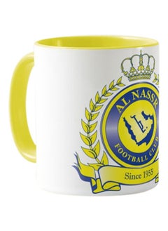 MEC Ceramic mug with the “ with - Al-Nasr” design printed in white 