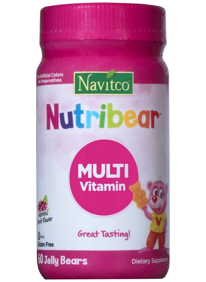 Navitco . كوشير نوتريبير مولتي فيتامين جيلاتين لذيذ المذاق 60 دببة - Image 1