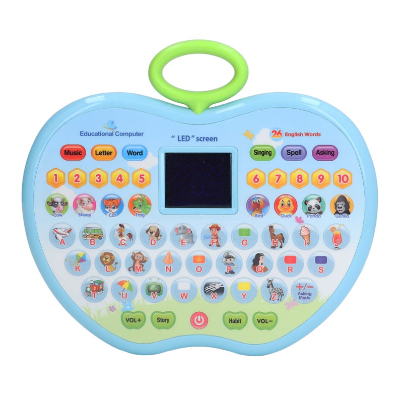 أجهزة لوحيات التعلم المتعددة الوظائف للأطفال مع شاشة LED لتعليم الأطفال الصغار (فتاة أو ولد) - لون أزرق - Image 5