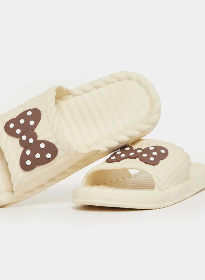 Take Two Take Two Bow Design Foam Slipper