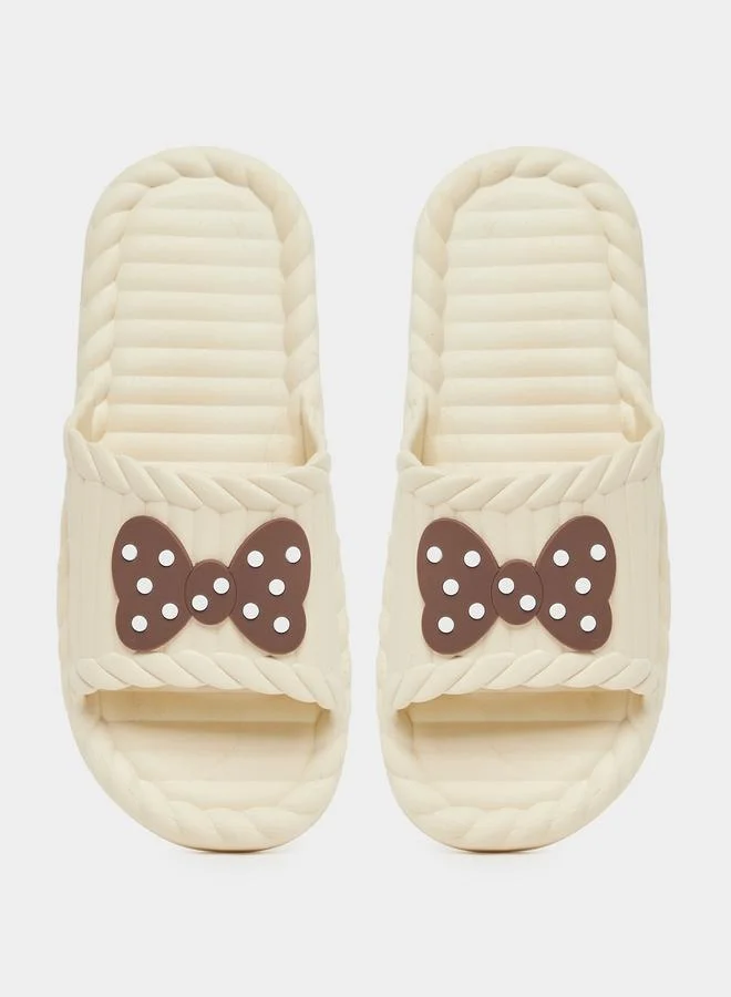Take Two Take Two Bow Design Foam Slipper
