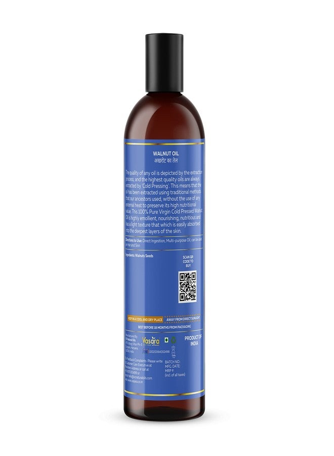 Vasara Cold Pressed Walnut Oil 100ml | Akhrot Ka Tel | Pure & Virgin Grade | Ideal for Hair, Skin, Thyroid Massage | Anti-Aging, Natural Oil for Healthy Hair & Glowing Skin - Image 2