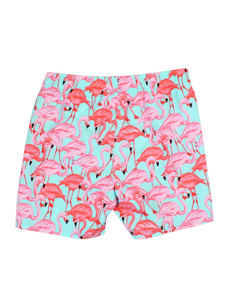 RUGGEDBUTTS Boys UPF50+ Sun Protection Animal Swim Trunks - Fab Flamingo, 2T - Image 2