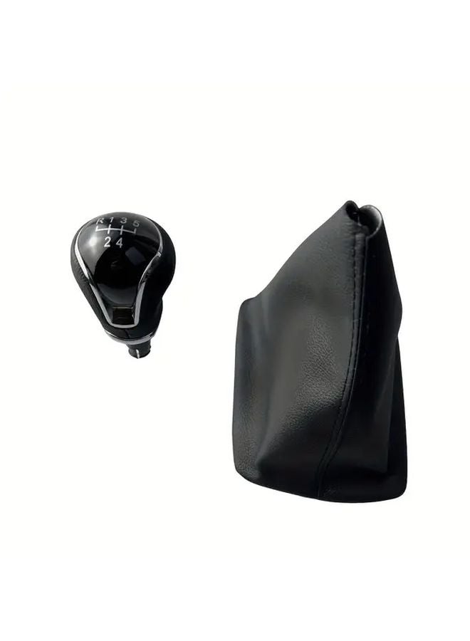 Black Line Manual Gear Shift Knob Boot Cover For Seat Leon III MK3 2012 2017 - Image 3
