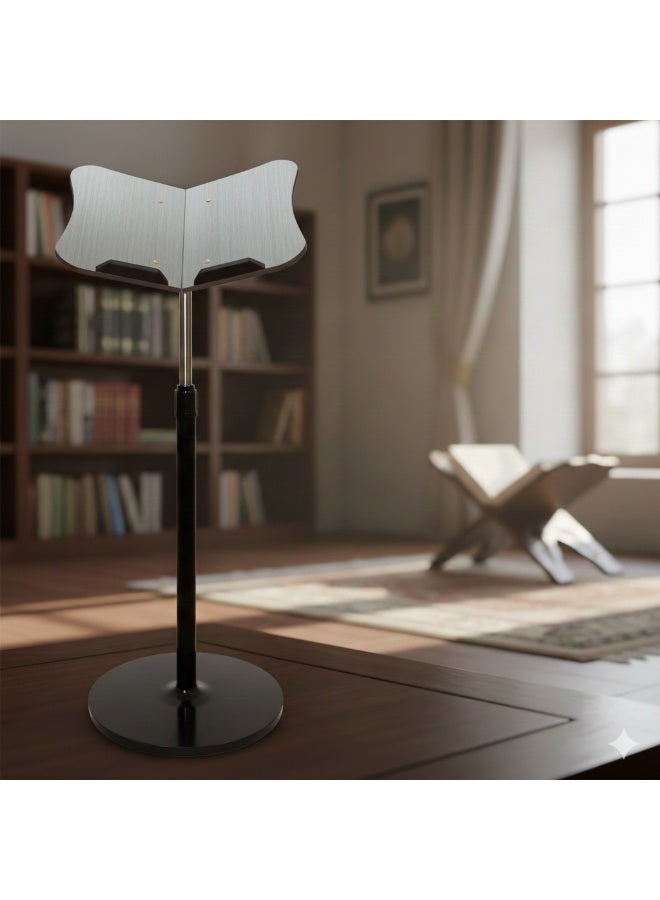 SUNDUS Quran stand Metal with a wooden head and adjustable height. - Image 4