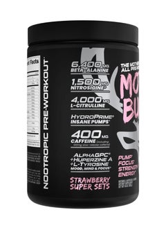 Bucked Up Mother Bucker Pre-Workout 390grams Strawberry Super Sets  - Image 2