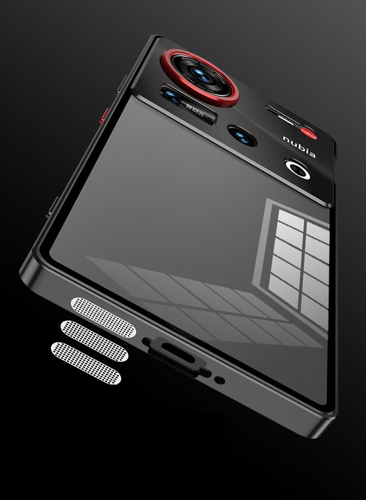 general Case Compatible with ZTE Nubia Z70 Ultra, Single-sided Snap Phone Case with Metal Frame  Translucent Frosted Back Panel, Metal Anti-fall Protective Cover - Image 4
