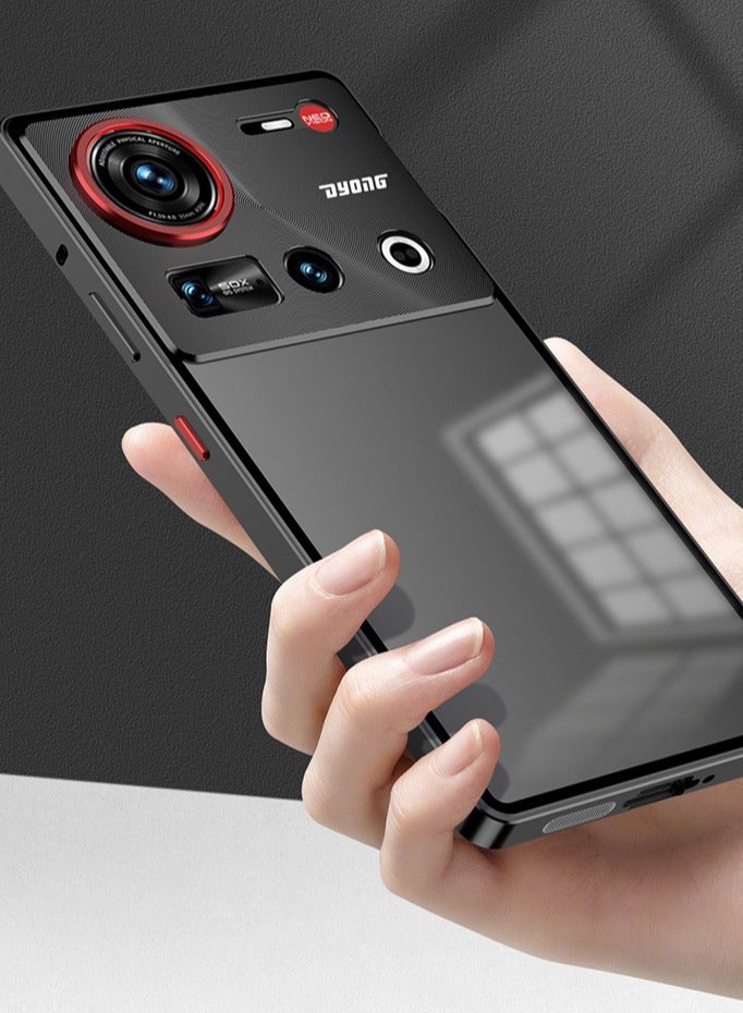 general Case Compatible with ZTE Nubia Z70 Ultra, Single-sided Snap Phone Case with Metal Frame  Translucent Frosted Back Panel, Metal Anti-fall Protective Cover - Image 3
