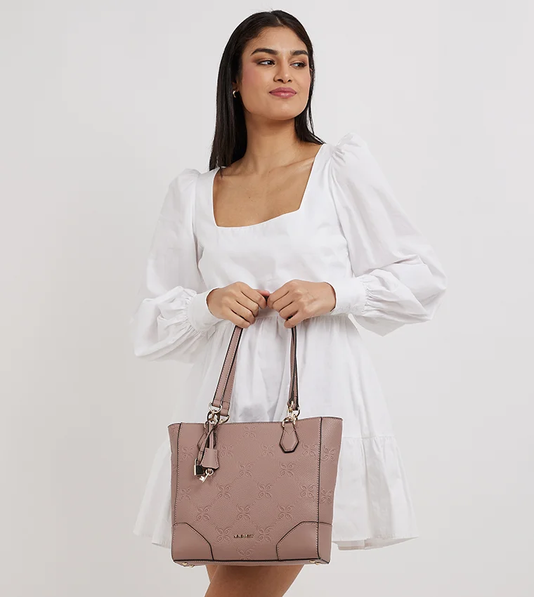 ناين ويست حقيبة توت بنقشة بروكلين