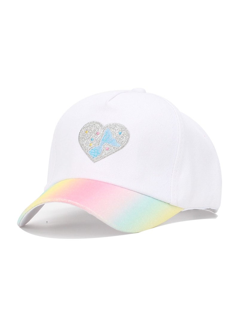 Wonder Kids Adjustable Snapback Cap with Heart Design, Comfortable Polyester, Cute & Stylish for Boys & Girls, Perfect for Outdoor Play & Everyday Wear - White - pzsku/ZCB3FB4F96964829F7395Z/45/_/1738855842/f04f72a3-1e79-4ed2-8655-f8015e9170be