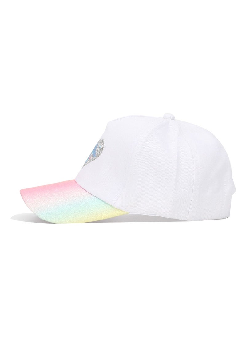 Wonder Kids Adjustable Snapback Cap with Heart Design, Comfortable Polyester, Cute & Stylish for Boys & Girls, Perfect for Outdoor Play & Everyday Wear - White - pzsku/ZCB3FB4F96964829F7395Z/45/_/1738855853/08a05136-ae68-4ca1-b2f4-b66dabbc58cb