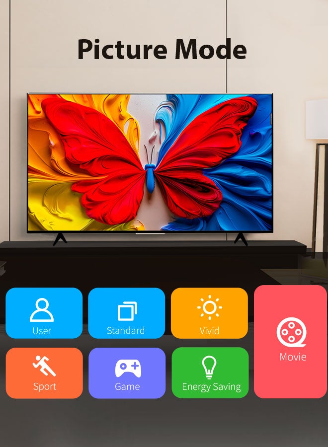 تي سي إل TCL Television 43 Inch Smart TV QLED HDR 10 Google TV, Dolby Audio, Game Mode, Multiple Eye Care with Slim Design-43S5K (2025 Model) 43S5K BLACK - Image 5