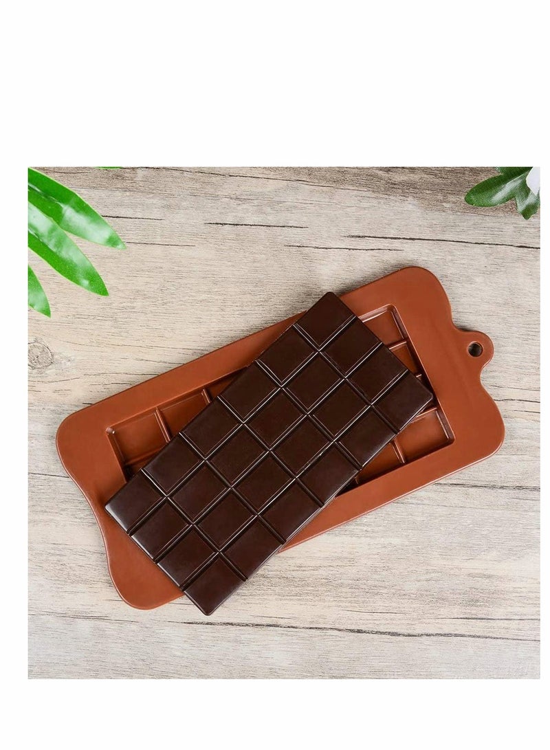 Excefore Square Silicone Candy Molds for Hard Candy Chocolate Gummy Caramel, Ganache, Ice Cubes, Pack of 4  - Image 5