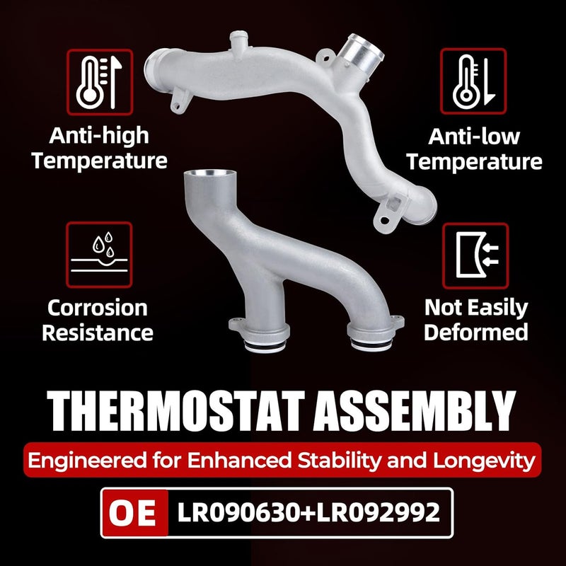 MITZONE Upgraded Coolant Pipe Water Outlet for Land Rover and Jaguar Models - Image 4