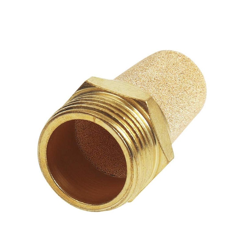 Supreme Control System Supreme Control System Air Pneumatic Mufflers 18 Male Thread Sintered Bronze Exhaust Muffler Silencer Pack of 10 - Image 3
