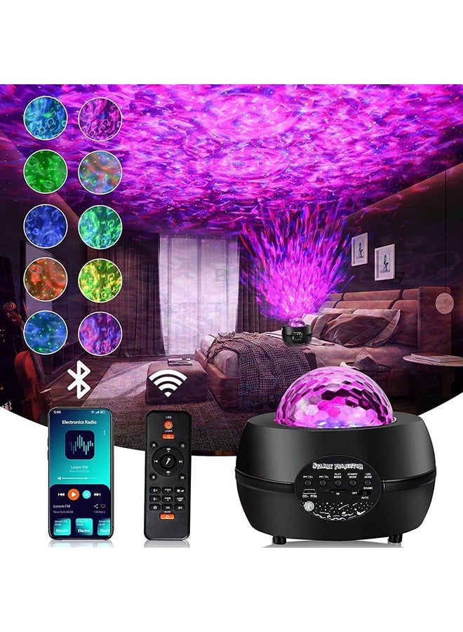 Arabest Star Projector, LED Night Light for Bedroom Ceiling,3 in 1 Laser Sky Light Projector Lamp with Bluetooth Speaker&Remote for Kids,Adults,Game Rooms,Stage,Wedding Birthday Party,Room Decoration - Image 1