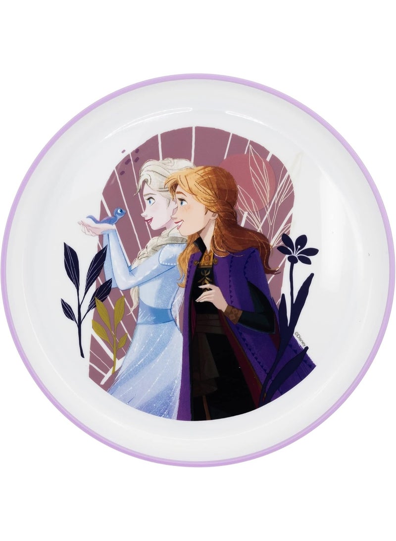 STOR Frozen Trust The Journey Kids Plate Purple - Image 1