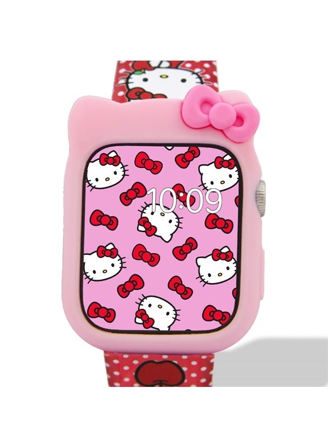 Sonix x Sanrio | Hello Kitty Apple Watch Bumper Case | Protective Silicone Cover | Fits 38mm/40mm/41mm | Pink - Image 1
