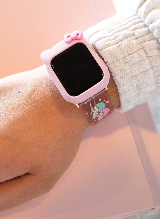 Sonix x Sanrio | Hello Kitty Apple Watch Bumper Case | Protective Silicone Cover | Fits 38mm/40mm/41mm | Pink - Image 4