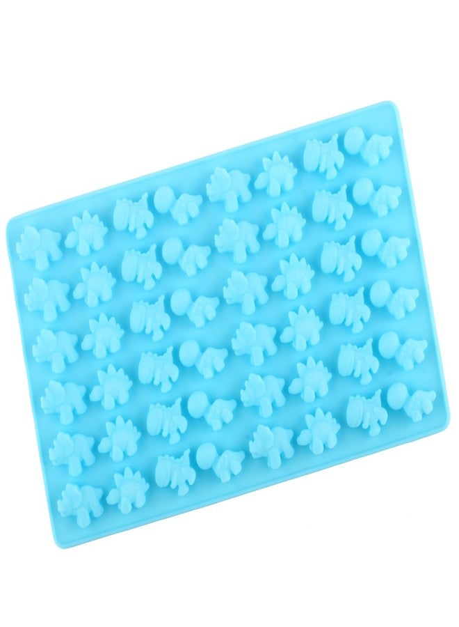 YIMINGMOLD قوالب حلوى سيليكون على شكل ديناصورات من YIMINGMOLD، 48 تجويفًا، قالب حلوى جيلاتينية على شكل ديناصورات لتزيين الكيك والشوكولاتة - Image 3
