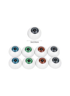 Halloween Eyeballs Scary Plastic Hollow Eyeball Halloween Horror Props 8PCS