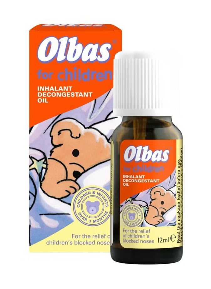 Olbas Oil Olbas For Children  Inhalant Decongestant Oil 12 ml  - Image 1