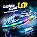 JOI MEW Remote Control Boat for Kids Fast RC Boat with LED Lights for Pools Lake 24GHz Racing Speed Remote Electric Boat for for Ages 812 Waterproof Summer Outdoor Fun for Boys Girls - Image 3