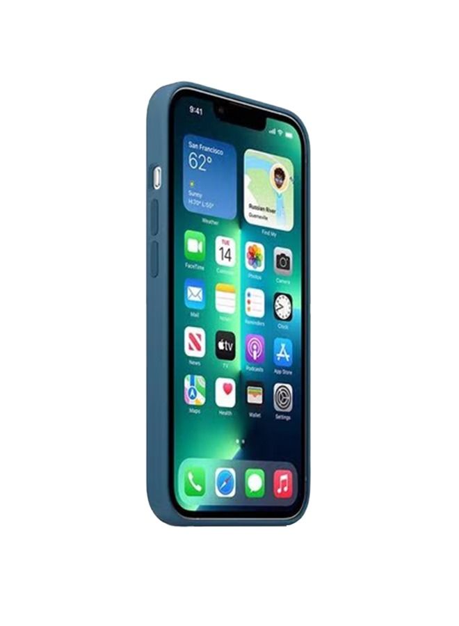 TEAM LUXURY Silicone Protector Cover For Iphone 13 Pro Case With MagSafe Blue  - Image 3