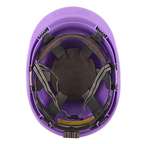 KARAM PN542 Safety Helmet for Men Industrial & Construction Helmet | Ratchet Type Adjustment with Adjustable Chin Strap | Ventilation & Side Slot for Attachment | EN Certified Hard Hat | Violet - Image 5