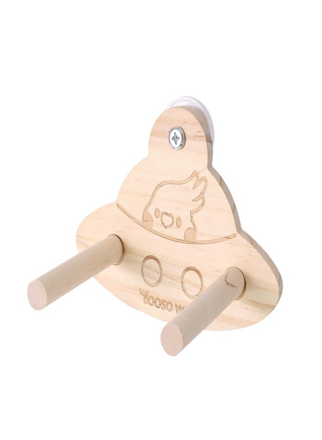 YOOSO WING Bird Swing Perch Toy - Wooden Parrot Swing Stand with Wobble Function, Balance Play Gym for Small/Medium Parrots (Budgies, Cockatiels, Lovebirds) Cage Accessories (Nymphicus hollandicus Pattern) - Image 1