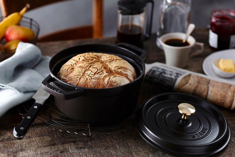 Staub Enameled Cast Iron Pico Cocotte Round Pot, 18cm, Black - Image 5