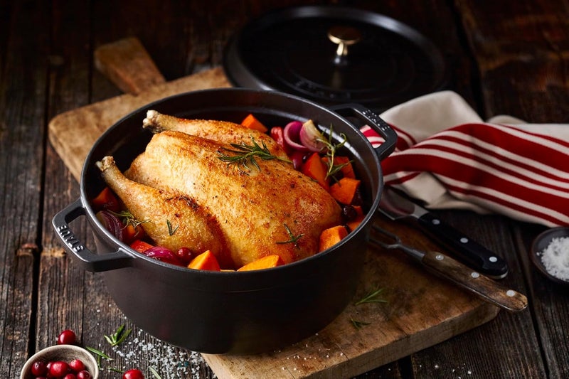 Staub Enameled Cast Iron Pico Cocotte Round Pot, 18cm, Black - Image 4