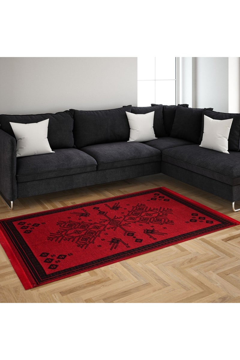 BiggHome Area Rug 120x180cm, Made in Turkey, Indoor Area Rug, Carpet for Home, Machine Washable, Durable, Ethnic-Inspired Pattern for Living Room - SA25CY - Image 1