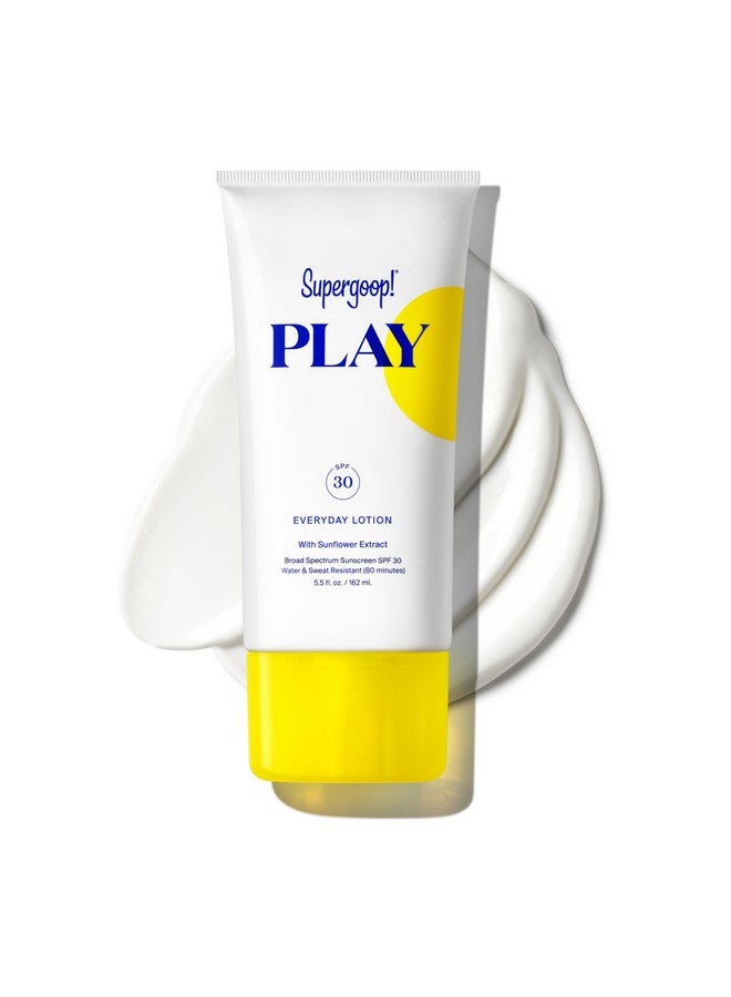 سوبر جوپ لوشن Play Everyday SPF 30، 5.5 أونصة - واقي شمسي واسع الطيف للبشرة الحساسة - واقي شمسي للجسم والوجه مقاوم للماء والعرق - مكونات نظيفة - رائع للأيام النشطة - Image 1