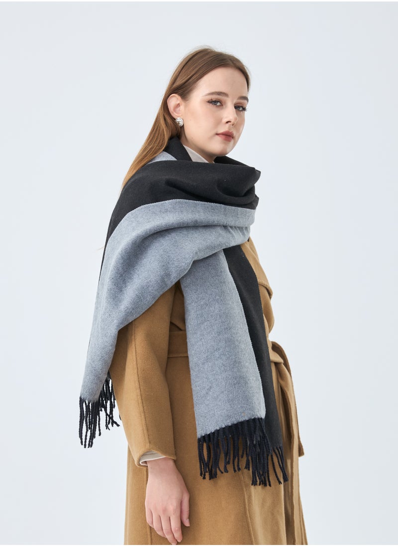 Sky cashmere Wool Scarf Pashmina Shawl Wrap For Women Long Large Warm Thick Reversible Scarves  - Image 1