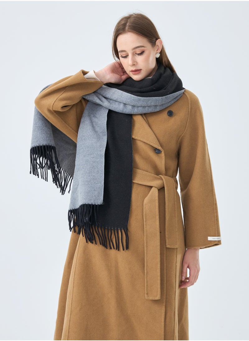 Sky cashmere Wool Scarf Pashmina Shawl Wrap For Women Long Large Warm Thick Reversible Scarves  - Image 3