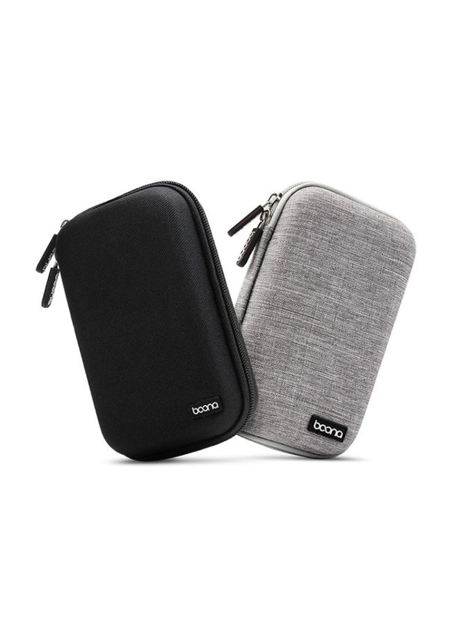 BURAQ Baona BN-F010 2.5 inch Mobile Hard Disk Single Layer Storage Bag Power Bank Protection Storage Bag(Gray)  - Image 2